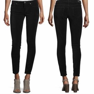PAIGE Black Velvet Verdugo Ultra Skinny jeans